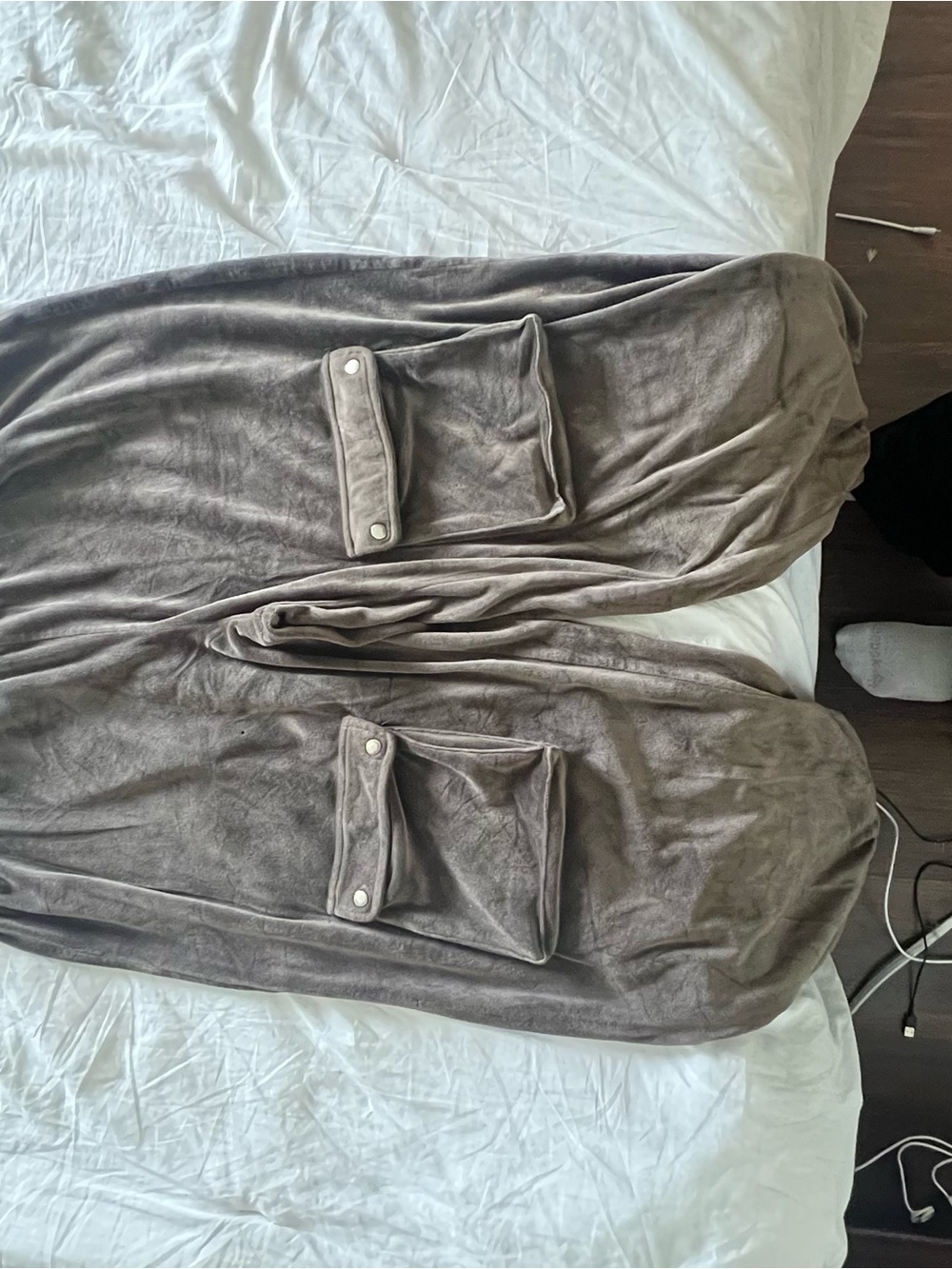 Pretty little thing velvet brown Jogger Pants